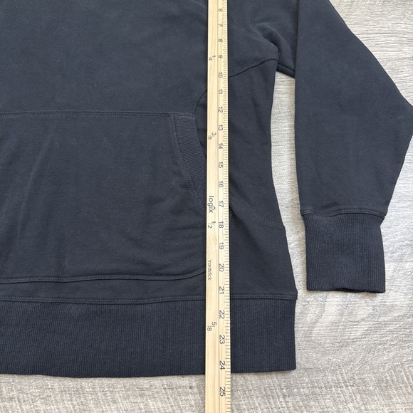 LL Bean cowl neck sweatshirt women's XLP petite black kangaroo pocket 503358 - Picture 7 of 8